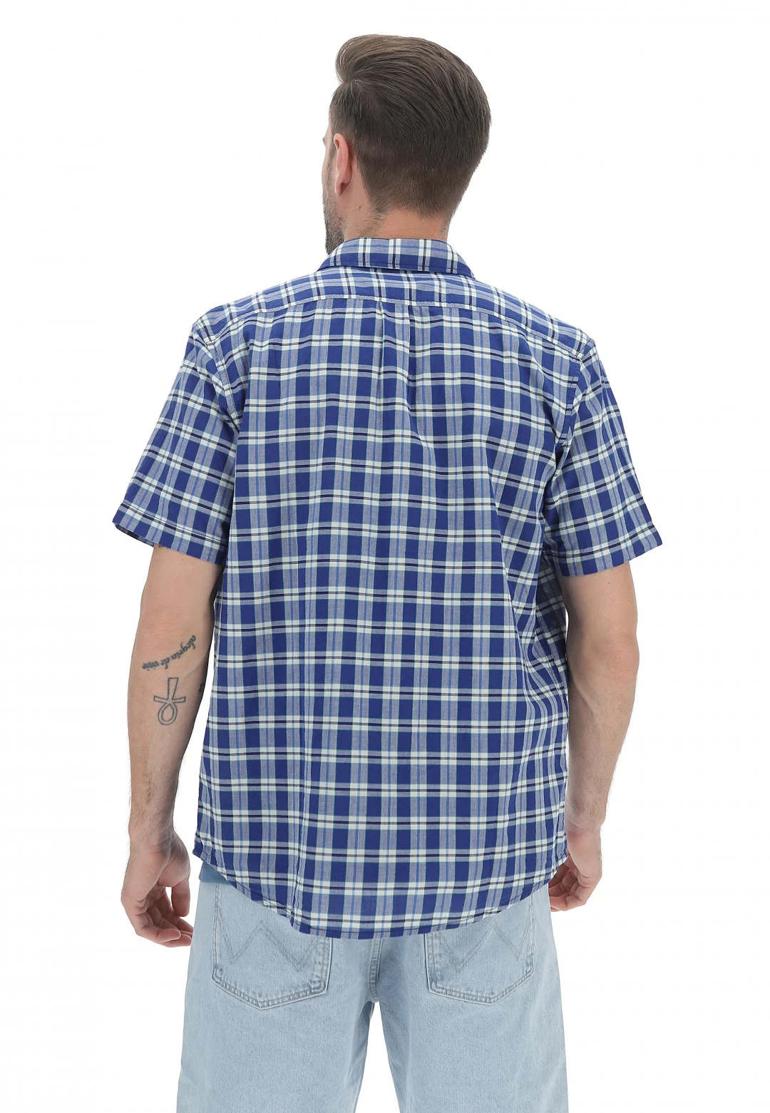 Camicia Lee Uomo Manica Corta Con Taschino Sul Petto A Quadri 5 Camicia Lee Uomo Manica Corta Con Taschino Sul Petto A Quadri - immagine 3