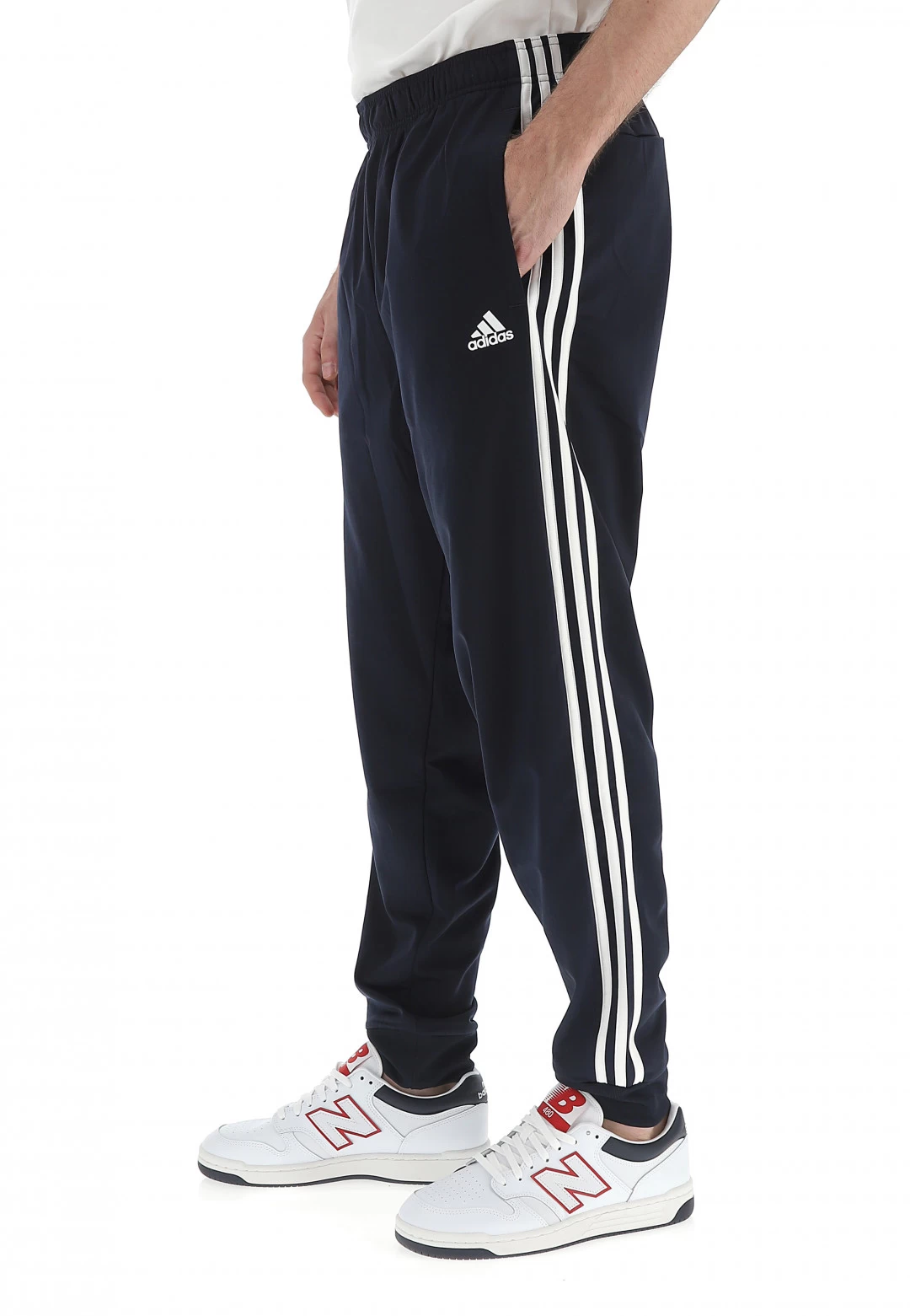 Pantalone Adidass H46106 Uomo In Acetato Con Righe Verticali A Contrasto 4 Pantalone Adidass H46106 Uomo In Acetato Con Righe Verticali A Contrasto - immagine 2
