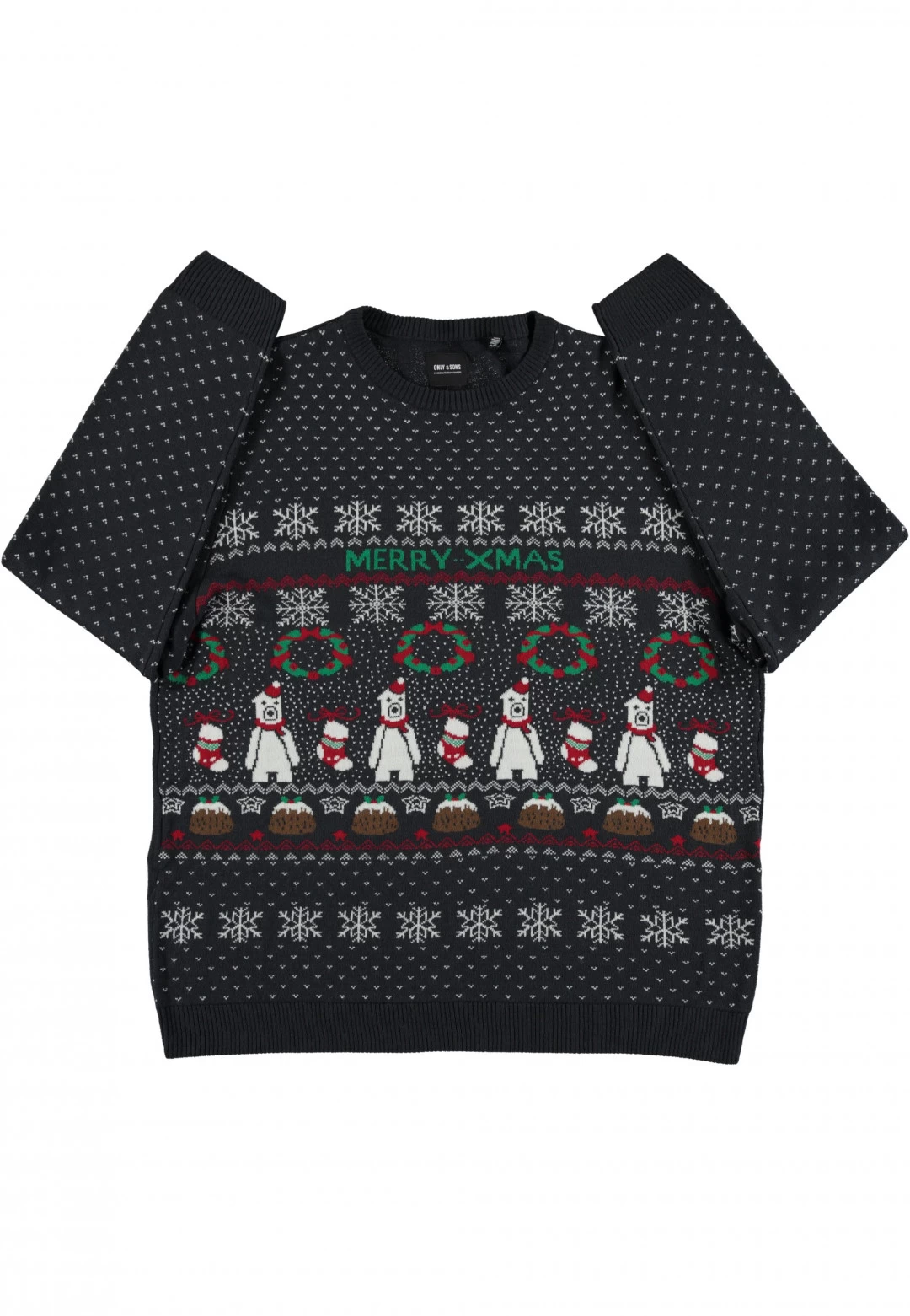 Maglione Girocollo Natalizio Only & Sons Over Fit 3 Maglione Girocollo Natalizio Only & Sons Over Fit