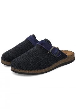 Ciabatte Sanofit Tessuto A Costine Blu E Sottopiede Pelle -Negozio Da Uomo Alla Moda 0490d31df07e2861fa2728fa9746c20a