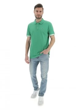 Polo Tommy Jeans Uomo Con Logo Piccolo Sul Petto E Bordi Su Maniche -Negozio Da Uomo Alla Moda 05cc406f4a11df298f93bcd5b41b55e5