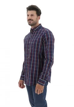 Camiciain Cotone Navigare Uomo Con Taschino E Fantasia -Negozio Da Uomo Alla Moda 075f69cf40d45a46b3dcd222f300e877