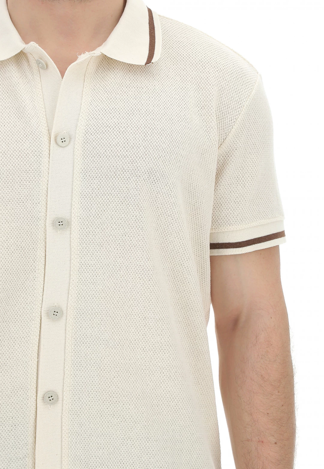 Polo Con Bottoni 8.9 Uomo In Maglia Lavorata E Profili A Contrasto 7 Polo Con Bottoni 8.9 Uomo In Maglia Lavorata E Profili A Contrasto - immagine 5