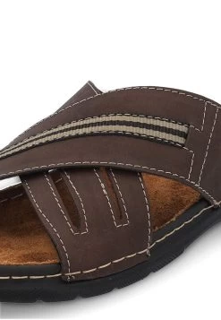 Ciabatta Fasciata Uomo Arizona Marrone Con Sottopiede In Pelle -Negozio Da Uomo Alla Moda 0ab6c25e25b3511388e55780a1606b06