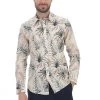 Camicia In Tessuto Seersucker Gianni Lupo Fantasia Floreale -Negozio Da Uomo Alla Moda 0d25fdeaf6af349127084b0745326d07