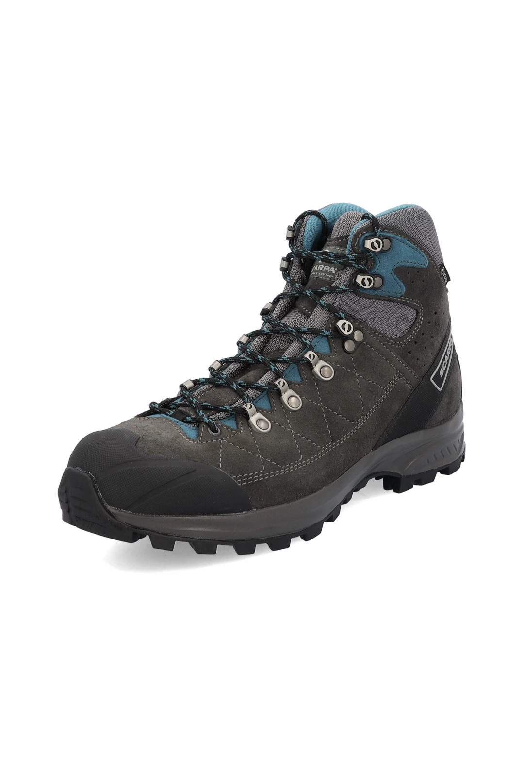 Scarpone Scarpa Kailash Trek Gtx 61056-200 Grigio E Blu Made In Italy 4 Scarpone Scarpa Kailash Trek Gtx 61056-200 Grigio E Blu Made In Italy - immagine 2