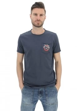 Girocollo Con Taschino Stampato In Cotone Fiammato -Negozio Da Uomo Alla Moda 0db01ffa6a03a5c314ce008ea302300d