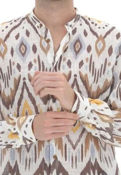 Camicia Leggera Con Collo Alla Coerana Over/d Fantasia All Over 11 Camicia Leggera Con Collo Alla Coerana Over/d Fantasia All Over -Negozio Da Uomo Alla Moda 0def06544dab93f942cc0400f2419a66