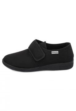 Scarpe Comfort Emanuela In Tessuto Nero Chiusura Strappo Singolo