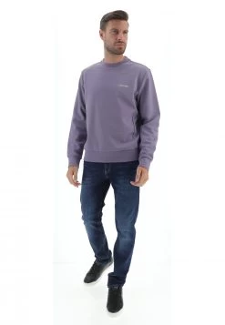 Felpa Girocollo Calvin Klein Uomo Con Logo In Rilievo A Contrasto -Negozio Da Uomo Alla Moda 169f83b93cbed4f44996fb4fc8dca5c0