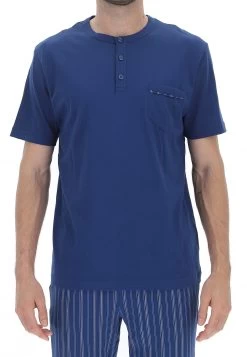 Set Pigiama Corto E Lungo Ragno Uomo Con T-shirt A Serafino E Pantaloni A Righe Verticali -Negozio Da Uomo Alla Moda 18a0f7243e73afbc6200e7e99819f12f