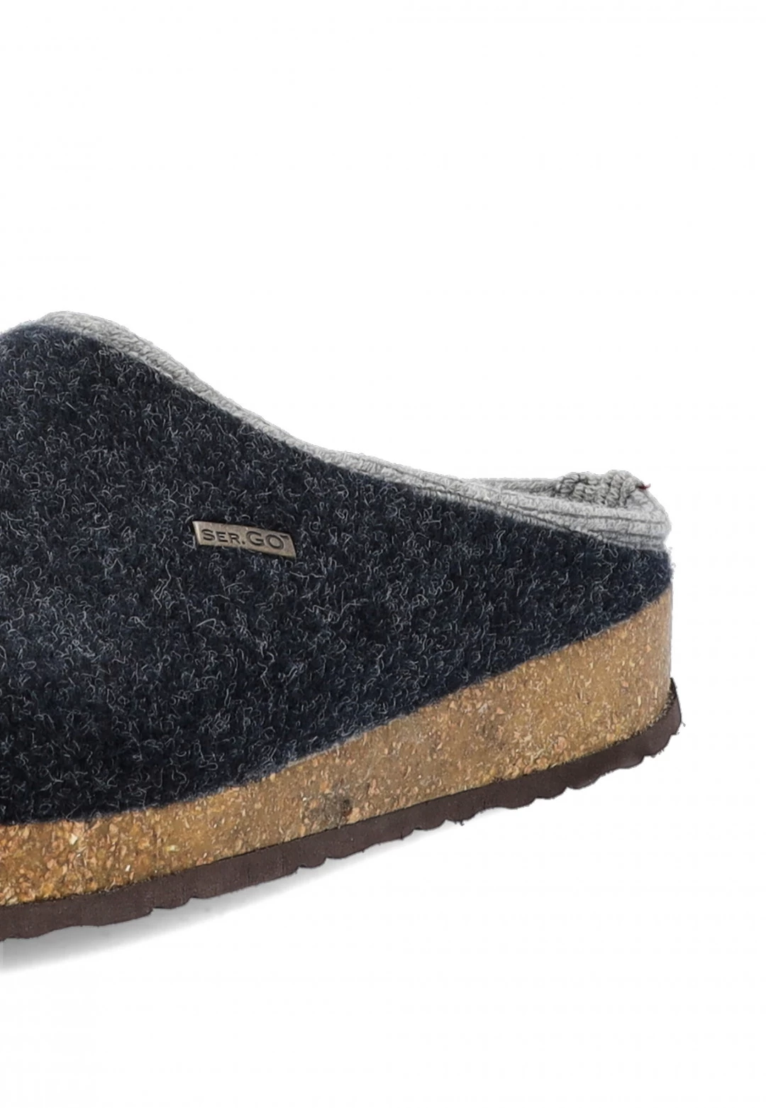 Ciabatte In Feltro Riciclato Ser.gò Blu Con Suola Antiscivolo 9 Ciabatte In Feltro Riciclato Ser.gò Blu Con Suola Antiscivolo - immagine 7