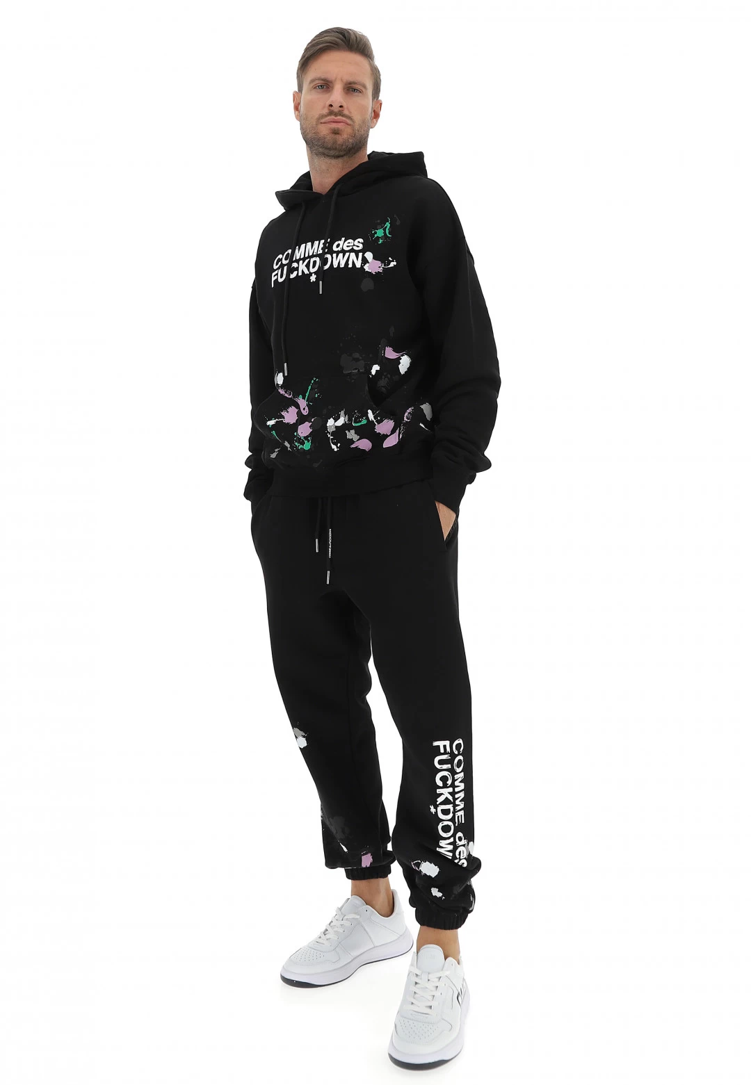 Felpa Comme Des Fuckdown In Cotone Felpato E Stampa Frontale Mde In Italy 6 Felpa Comme Des Fuckdown In Cotone Felpato E Stampa Frontale Mde In Italy - immagine 4