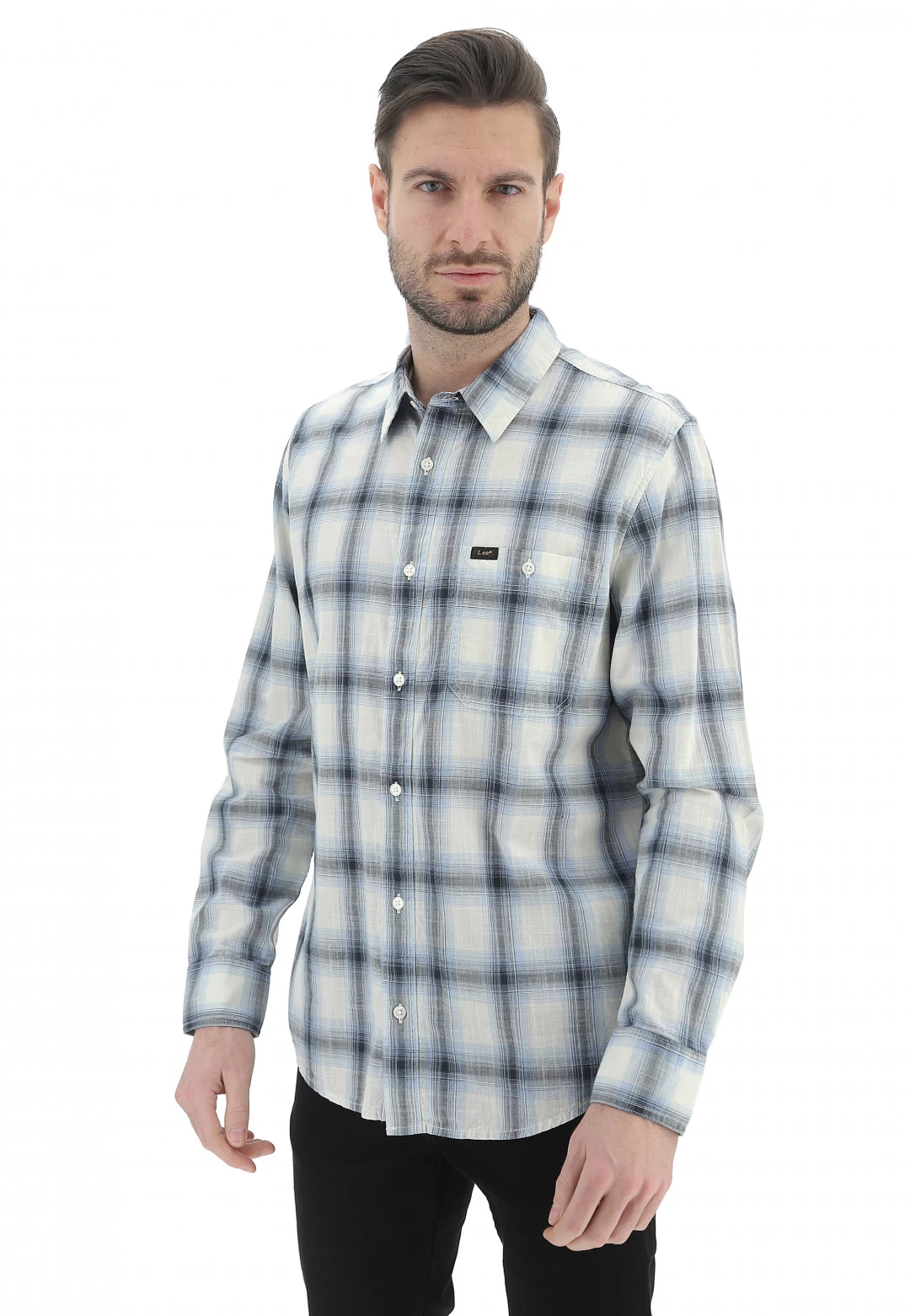 Camicia Uomo Lee In Cotone A Quadri Regular Fit 3 Camicia Uomo Lee In Cotone A Quadri Regular Fit