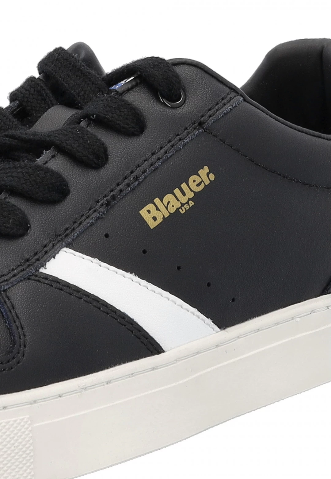 Sneakers In Pelle Blauer Con Inserti A Contrasto Uomo 16 Sneakers In Pelle Blauer Con Inserti A Contrasto Uomo - immagine 14