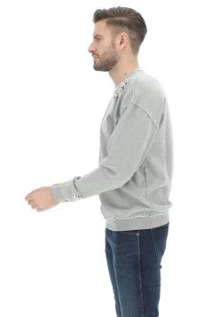 Felpa Girocollo Con Rotture Age In Cotone Garzato -Negozio Da Uomo Alla Moda 1eddba6fc597bfad4ff0d9a477b059d8