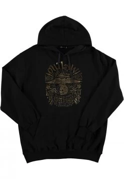 Felpa Con Cappuccio E Stampa Centrale Color Oro Maxfort