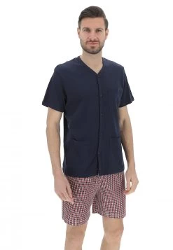 Pigiama Corto Uomo Maglia Aperta Ragno