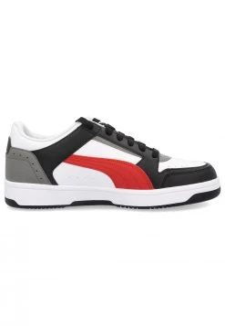 Sneakers Uomo Puma Rebound Joy Low 380747 06 Bianche E Nere Con Dettagli Rossi -Negozio Da Uomo Alla Moda 225e30a106414b54553a1af377586d2f
