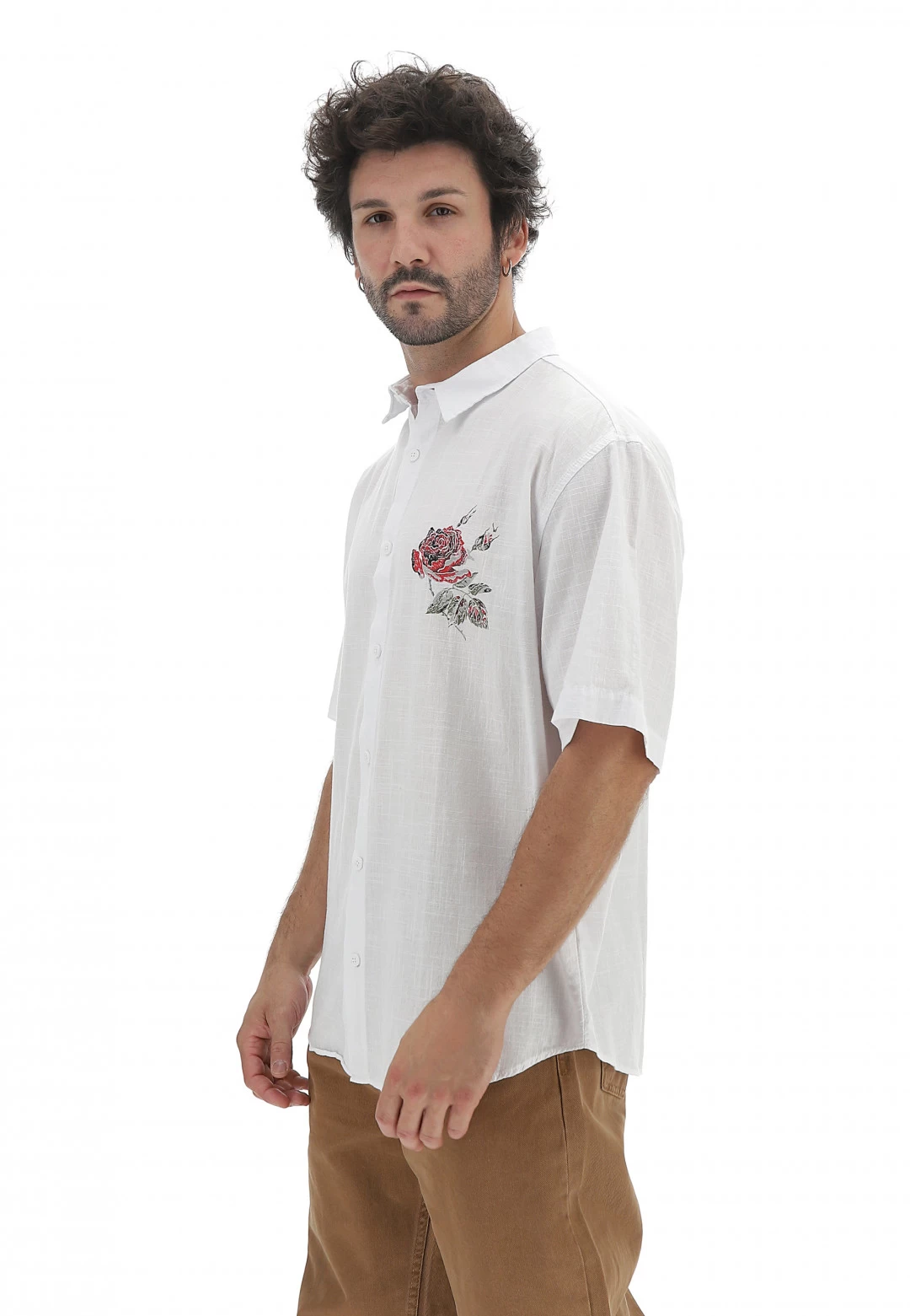 Camicia In Cotone Stampa Impossible Catch Uomo 4 Camicia In Cotone Stampa Impossible Catch Uomo - immagine 2