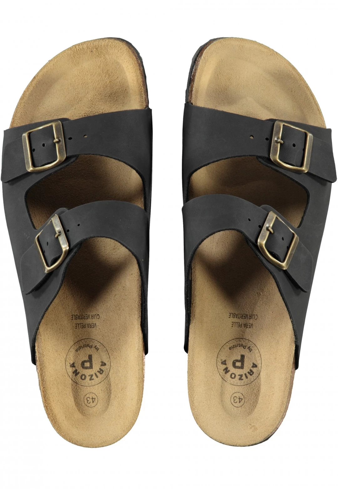 Ciabatte Arizona 9662u Con Sottopiede In Pelle E Doppio Cinturino 6 Ciabatte Arizona 9662u Con Sottopiede In Pelle E Doppio Cinturino - immagine 4