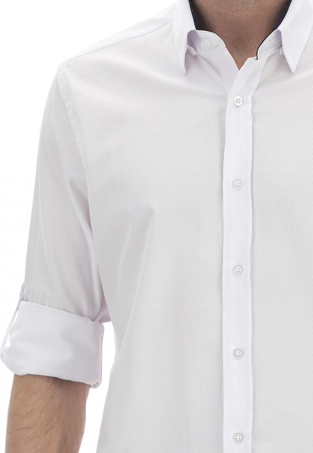 Camicia Uomo èks Regular Fit In Tessuto Operato 7 Camicia Uomo èks Regular Fit In Tessuto Operato - immagine 5