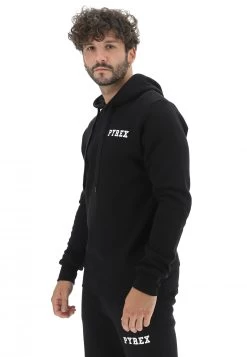 Felpa Pyrex Felpata Con Cappuccio E Stampa Gommata -Negozio Da Uomo Alla Moda 2897ffc74b1a302176894ed7e9882105
