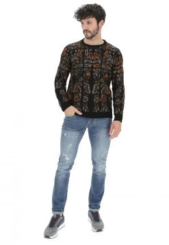 Girocollo Fantasia Bicolor 8.9 Uomo -Negozio Da Uomo Alla Moda 2935b98b225e3cffd161b194342524da