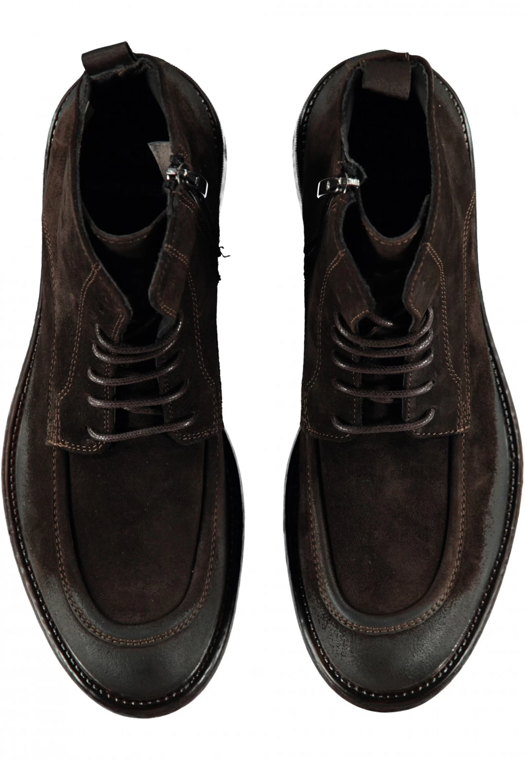 Stivaletto Benson Perlar 50081 In Pelle Scamosciata Con Lacci E Zip 5 Stivaletto Benson Perlar 50081 In Pelle Scamosciata Con Lacci E Zip - immagine 3