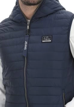 YES.ZEE Gilet Smanicato Con Cappuccio Yes Zee Uomo Tinta Unita -Negozio Da Uomo Alla Moda 2aa0288dbb30e6c7e0221fcf1d805e9f