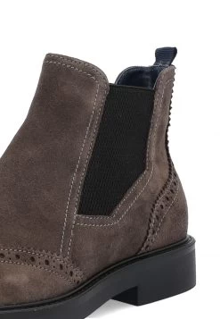 Stivaletto Shoelab Group In Pelle Scamosciata Grigia Con Disegno Brogue -Negozio Da Uomo Alla Moda 2cef7624922155347febc3fcff769d1c
