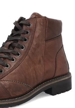 Stivaletto In Pelle Stropicciata Marrone Igi&co 2608311 Con Zip Laterale -Negozio Da Uomo Alla Moda 3140dc1d95618648f64736e8cc01b7f2