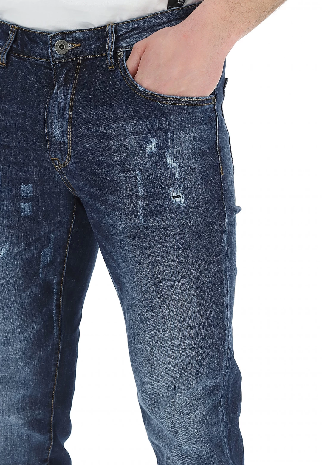 Denim Slim Age Con Microrotture E Graffi Art.daniel 7 Denim Slim Age Con Microrotture E Graffi Art.daniel - immagine 5