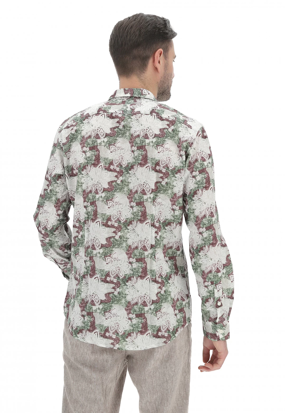 Camicia Keyjey Dnm Misto Lino In Fantasia Fiori 5 Camicia Keyjey Dnm Misto Lino In Fantasia Fiori - immagine 3