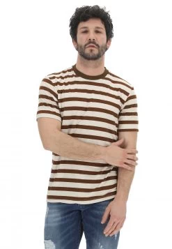 T-shirt 8.9 Uomo Rigata All Over Made In Italy