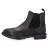 Stivaletto Elegante Piùdue In Pelle Nera Disegno Brogue Made In Italy -Negozio Da Uomo Alla Moda 37636c6cfdd3276dccd9d225eec8ea7f