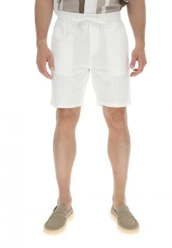 Bermuda Chino Only&sons Uomo In Misto Lino E Cotone Con Coulisse