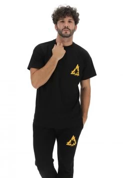 T-shirt In Cotone 777 Con Logo Fronte E Retro Made In Italy