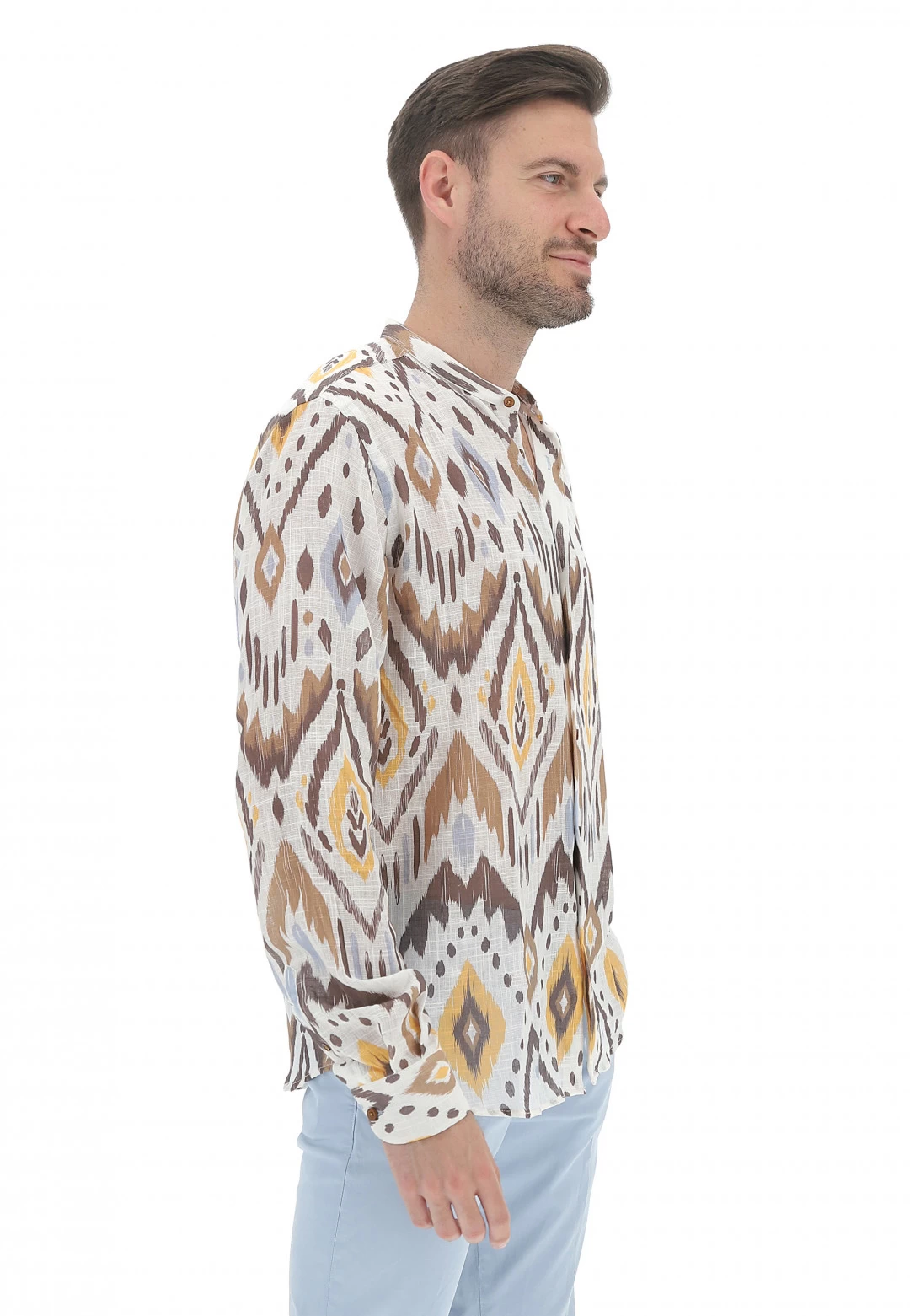 Camicia Leggera Con Collo Alla Coerana Over/d Fantasia All Over 4 Camicia Leggera Con Collo Alla Coerana Over/d Fantasia All Over - immagine 2