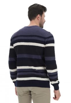 Maglioncino Girocollo Uomo Tupertu In Cotone A Righe Multicolor -Negozio Da Uomo Alla Moda 3c317caba40b98bd48bae58443c8de45