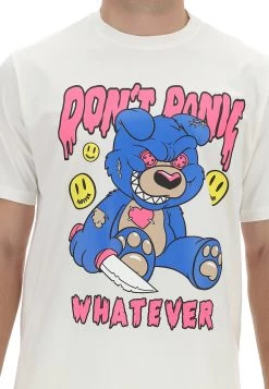 T-shirt Whatever Con Maxi Stampa Orso Frontale -Negozio Da Uomo Alla Moda 3cb33f9405371531eb6a2b9aa4754def