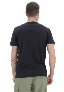 T-shirt Napapijri Uomo In Ccotone Con Bandierina Logo Ricamata -Negozio Da Uomo Alla Moda 41b573569fa94d29495e8b1d8f729264