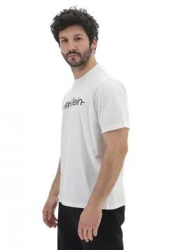 T-shirt Calvin Klein Sport Uomo Con Logo Sfumato Tono Su Tono -Negozio Da Uomo Alla Moda 4209ce68a2595b267cea68b3d0078f8f