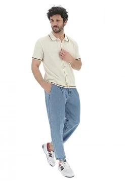 Polo Con Bottoni 8.9 Uomo In Maglia Lavorata E Profili A Contrasto 10 Polo Con Bottoni 8.9 Uomo In Maglia Lavorata E Profili A Contrasto -Negozio Da Uomo Alla Moda 42c5820968ffc4ec4559e0dc92ad23b0