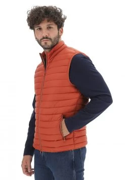 Gilet Uomo 8.9 Imbottito Con Interno A Contrasto E Tasche Con Zip