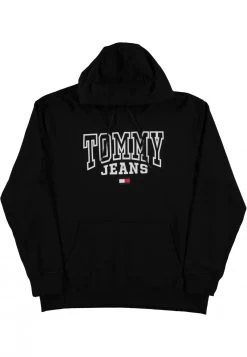 Felpa Con Cappuccio Tommy Jeans Uomo Con Logo Stampato Over Fit