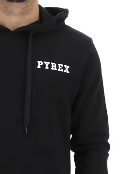 Felpa Pyrex Felpata Con Cappuccio E Stampa Gommata -Negozio Da Uomo Alla Moda 49d4b267069ed002cb9fc21271fbe3ee