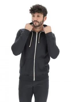 Felpa Zip Con Cappuccio Age Tinta Unita -Negozio Da Uomo Alla Moda 4a5b921f60e68857f048a9104ee05b5e