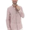 Camicia Rigata Age In Misto Lino E Cotone Uomo