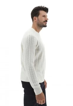 Maglione Girocollo Manuel Ritz Con Lavorazione A Treccia Made In Italy -Negozio Da Uomo Alla Moda 50dc45674b95918904b0bdc4474cdd12